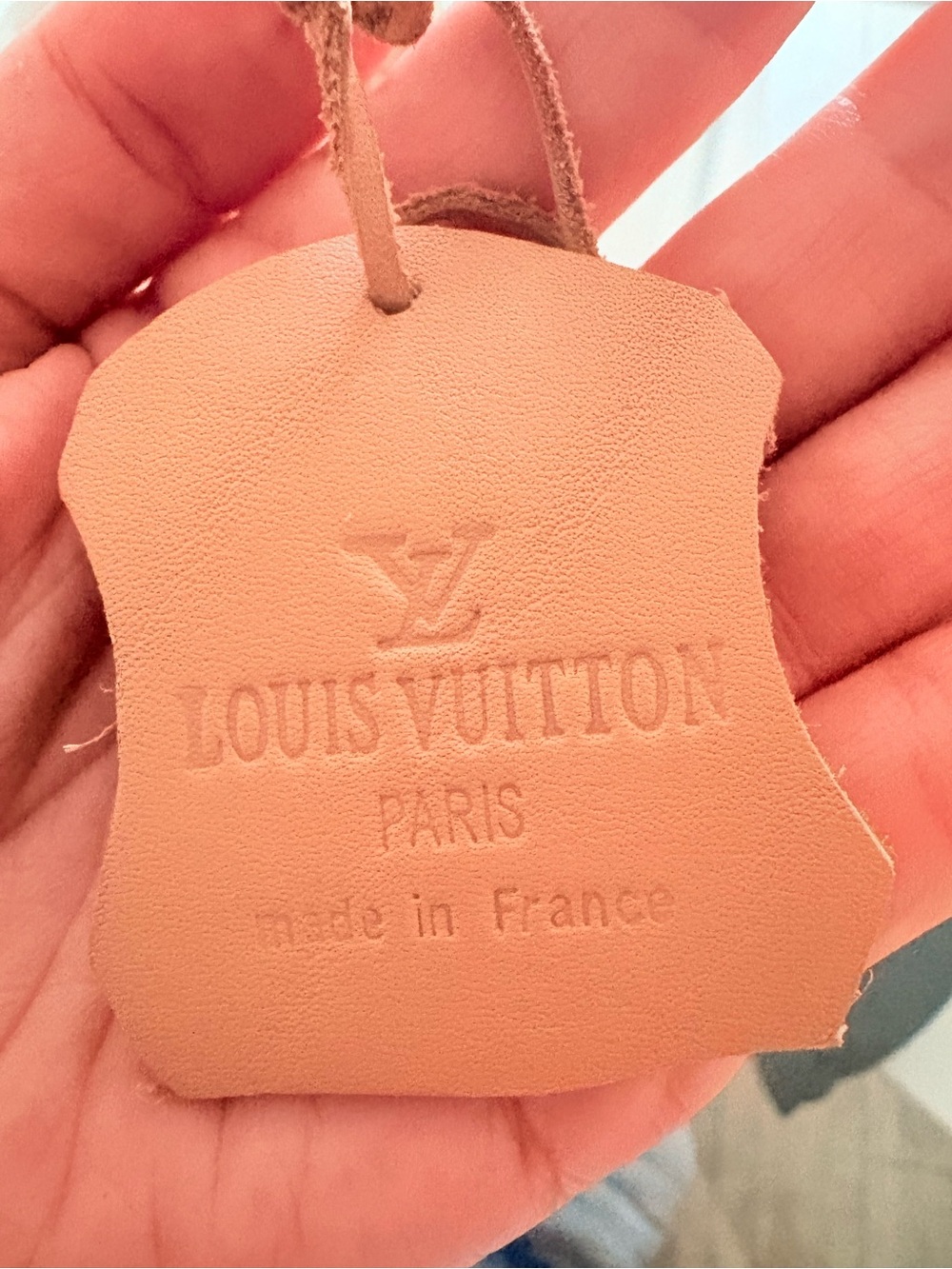 Louis Vuitton Natural Vachetta Leather Luggage Tag